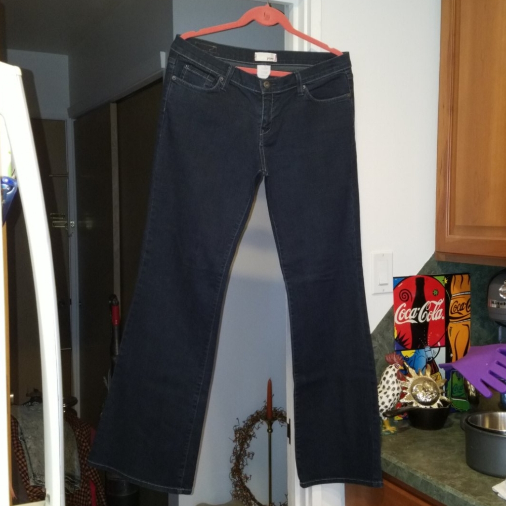 Vintage Bell Bottom Piper junior 13 dark denim jeans